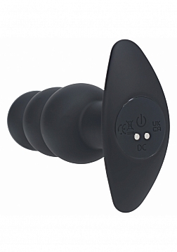 LEVELZ - Tri Bulb Vibrating Silicone Anal Plug - Black