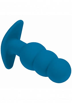 LEVELZ - Tri Bulb Vibrating Silicone Anal Plug - Teal