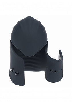 LEVELZ - Adjustable Vibrating Silicone Penis Head Stimulator - Black