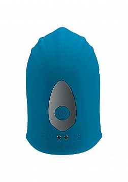 LEVELZ - Adjustable Vibrating Silicone Penis Head Stimulator - Teal