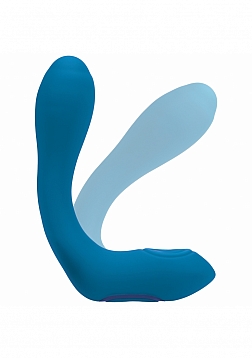 LEVELZ - Vibrating - Heating - Bendable - Tapping Silicone Prostate Stimulator - Teal