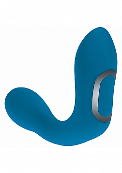 LEVELZ - Vibrating - Heating - Bendable - Tapping Silicone Prostate Stimulator - Teal