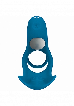 LEVELZ - Triple Motor Vibrating Silicone Cock Ring - Teal