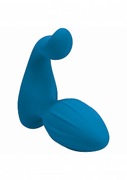 LEVELZ - Vibrating & Rotating Silicone Anal Plug with Ball Stimulator - Teal