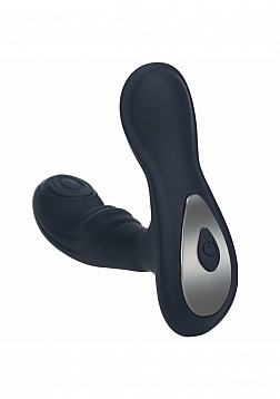 LEVELZ - Vibrating & Tapping Silicone Prostate Massager with Ball Stimulator - Black