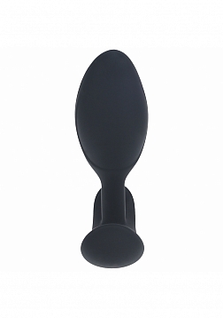 LEVELZ - Remote Control Vibrating Liquid Silicone Anal Plug - Black