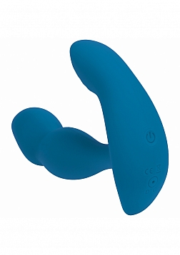 LEVELZ - Dual Motor Remote Control Dual Motor Vibrating Liquid Silicone Prostate Stimulator - Teal
