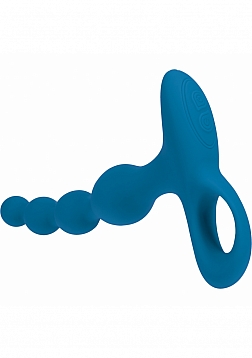 LEVELZ - Remote Control Beaded Vibrating Silicone Anal Plug  - Teal