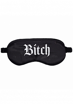 Ouch! - Bitch - Printed Mask - Satin - Black