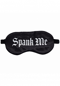 Ouch! - Spank Me - Printed Mask - Satin - Black