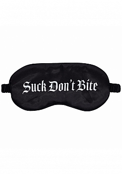 Ouch! - Suck Don't Bite - Printed Mask - Satin - Black