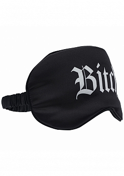 Ouch! - Bitch - Printed Mask - Satin - Black