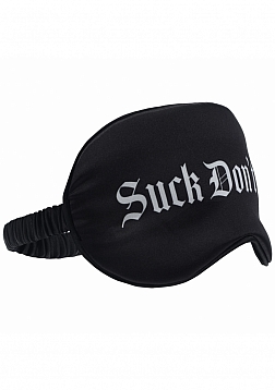 Ouch! - Suck Don\'t Bite - Printed Mask - Satin - Black
