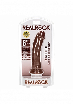 RealRock Realistic Skin - Curved Realistic Dildo with Suction Cup - 6\