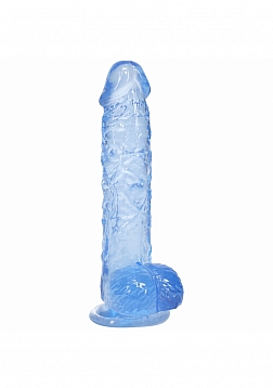 Realrock - Realistic Dildo with Balls - 5" / 12.7 cm - Blue