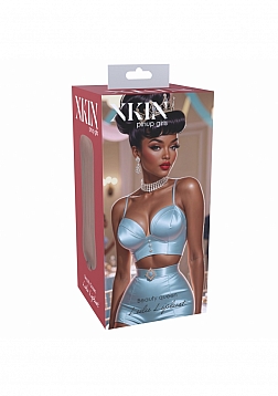 Xkin - Pinup - Lulu Liplust  - TPE Small Masturbator - 127g - Brown