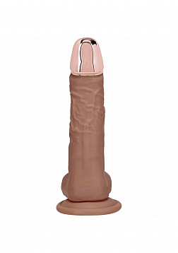 RealRock - Wireless Rechargeable - Remote Control - Metalhead - Vibrating - Regular Straight with Ba