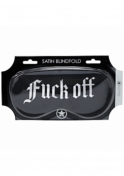 Ouch! - Fuck Off - Printed Mask - Satin - Black