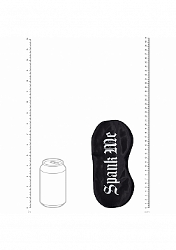 Ouch! - Spank Me - Printed Mask - Satin - Black