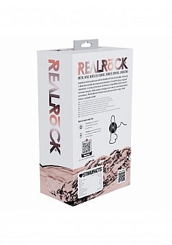 RealRock - Wireless Rechargeable - Remote Control - Metalhead - Vibrating - Regular Straight with Ba