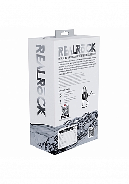 RealRock - Wireless Rechargeable - Remote Control - Metalhead - Vibrating - Regular Straight with Ba