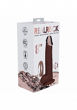 RealRock - Wireless Rechargeable - Remote Control - Metalhead - Vibrating - Regular Straight with Ba