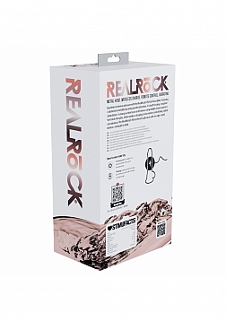 RealRock - Wireless Rechargeable - Remote Control - Metalhead - Vibrating - Regular Straight with Ba