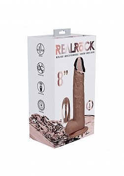 RealRock - Wireless Rechargeable - Remote Control - Metalhead - Vibrating - Regular Straight with Ba