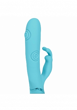 VIVE - Mimi - Rechargeable Triple Motor - G-Spot Vibrating and Tapping Rabbit - Blue
