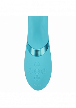 VIVE - Mimi - Rechargeable Triple Motor - G-Spot Vibrating and Tapping Rabbit - Blue