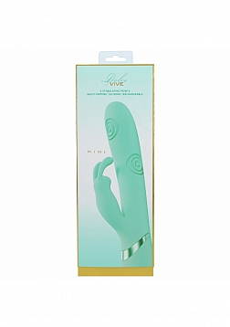 VIVE - Mimi - Rechargeable Triple Motor - G-Spot Vibrating and Tapping Rabbit - Green