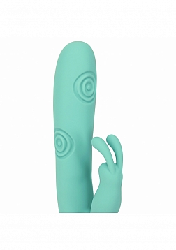 VIVE - Mimi - Rechargeable Triple Motor - G-Spot Vibrating and Tapping Rabbit - Green
