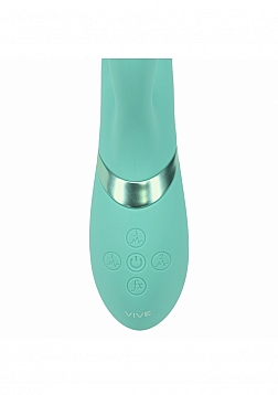 VIVE - Mimi - Rechargeable Triple Motor - G-Spot Vibrating and Tapping Rabbit - Green