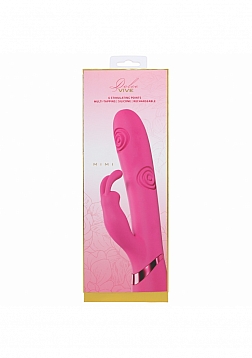 VIVE - Mimi - Rechargeable Triple Motor - G-Spot Vibrating and Tapping Rabbit - Pink