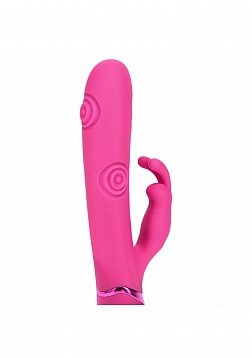 VIVE - Mimi - Rechargeable Triple Motor - G-Spot Vibrating and Tapping Rabbit - Pink