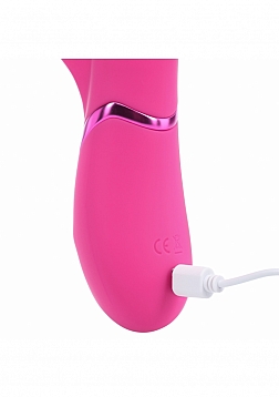 VIVE - Mimi - Rechargeable Triple Motor - G-Spot Vibrating and Tapping Rabbit - Pink