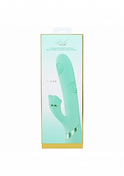 VIVE - Fiore - Rechargeable Triple Motor - G-Spot Air Wave VIbrating and Tapping Flared Clit Stimula