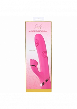 VIVE - Fiore - Rechargeable Triple Motor - G-Spot Air Wave VIbrating and Tapping Flared Clit Stimula