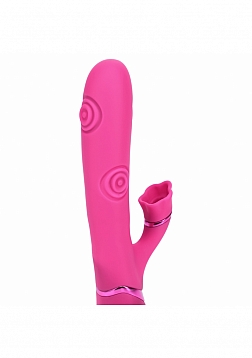 VIVE - Fiore - Rechargeable Triple Motor - G-Spot Air Wave VIbrating and Tapping Flared Clit Stimula