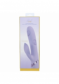 VIVE - Fronda - Rechargeable Triple Motor - G-Spot VIbrating and Tapping Leaf Clit Stimulator - Lave