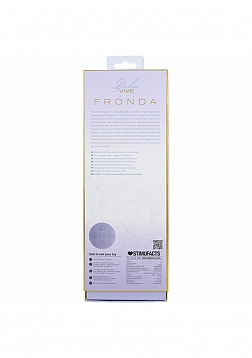 VIVE - Fronda - Rechargeable Triple Motor - G-Spot VIbrating and Tapping Leaf Clit Stimulator - Lave