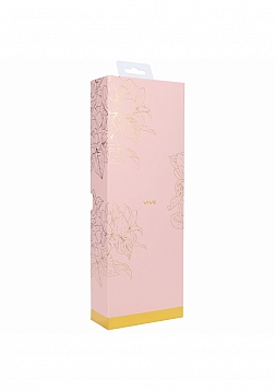 VIVE - Fronda - Rechargeable Triple Motor - G-Spot VIbrating and Tapping Leaf Clit Stimulator - Pink