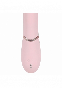 VIVE - Fronda - Rechargeable Triple Motor - G-Spot VIbrating and Tapping Leaf Clit Stimulator - Pink