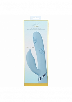 VIVE - Pallina - Rechargeable Triple Motor - G-Spot VIbrating and Tapping Beads Clit Stimulator - Bl