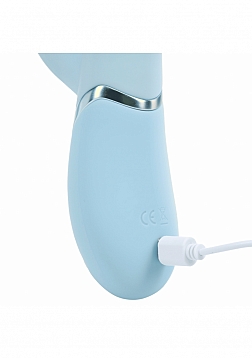 VIVE - Pallina - Rechargeable Triple Motor - G-Spot VIbrating and Tapping Beads Clit Stimulator - Bl