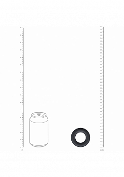 LEVELZ -  Liquid Silicone Cock Ring - L - Black