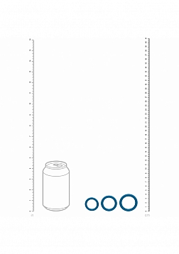 LEVELZ - Classic Silicone Cock Ring Set of 3 (XS/S/M) - Teal