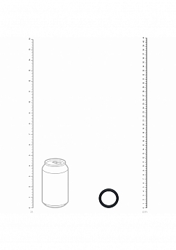 LEVELZ - Wide O Silicone Cock Ring - M - 35mm - Black