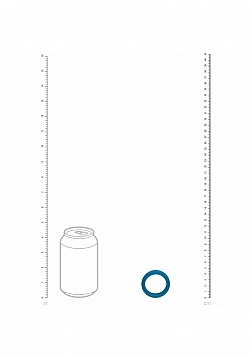LEVELZ - Wide O Silicone Cock Ring - M - 35mm - Teal