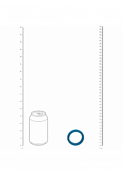 LEVELZ - Wide O Silicone Cock Ring - L - 42mm - Teal